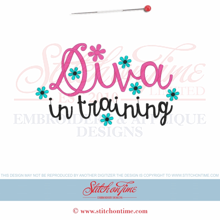 6449 Sayings : Diva In Training 5x7