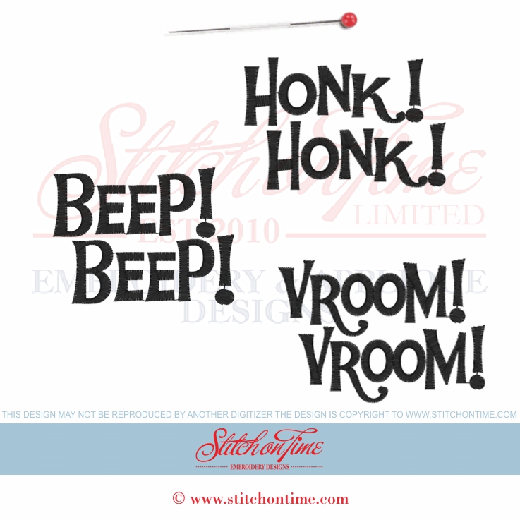 6465 Sayings : Honk Beep Vroom 3 files 4x4