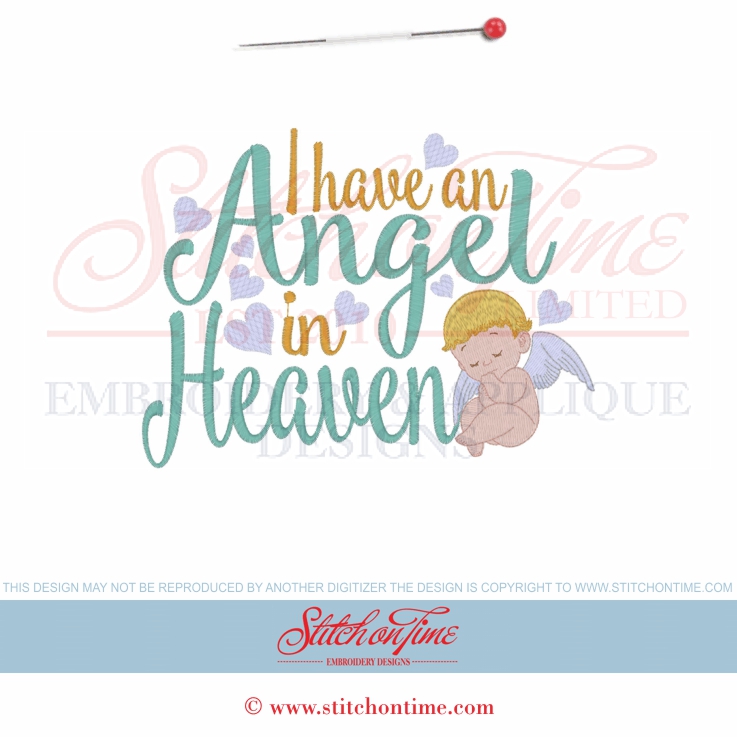 6496 Sayings : I Have An Angel In Heaven 5x7