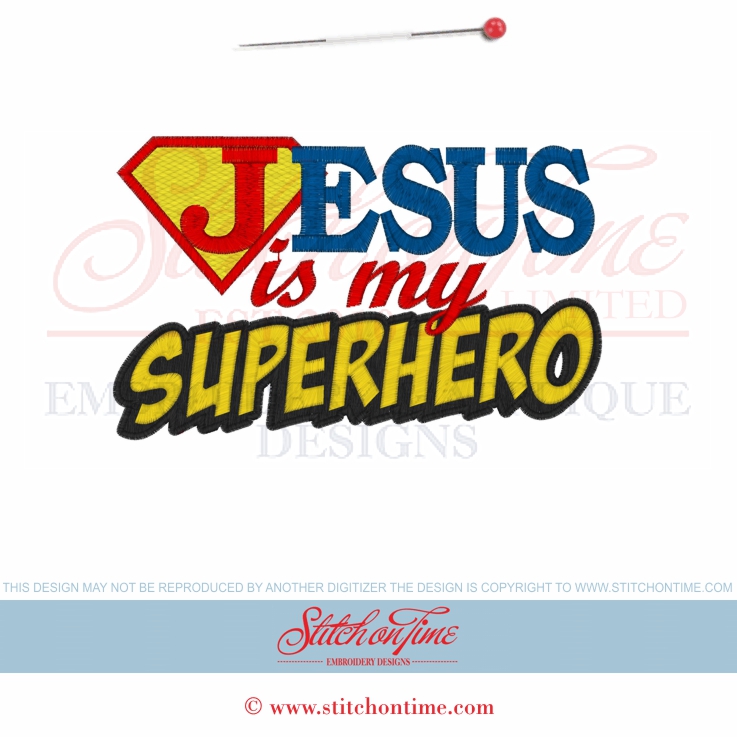 6512 Sayings : Jesus Is My Superhero 5x7