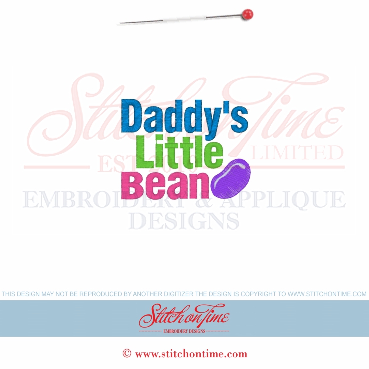 6513 Sayings : Daddy's Little Bean 4x4