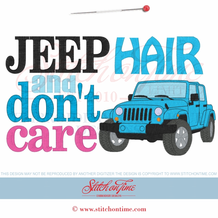6534 Sayings : Jeep Hair 3 Hoop Sizes