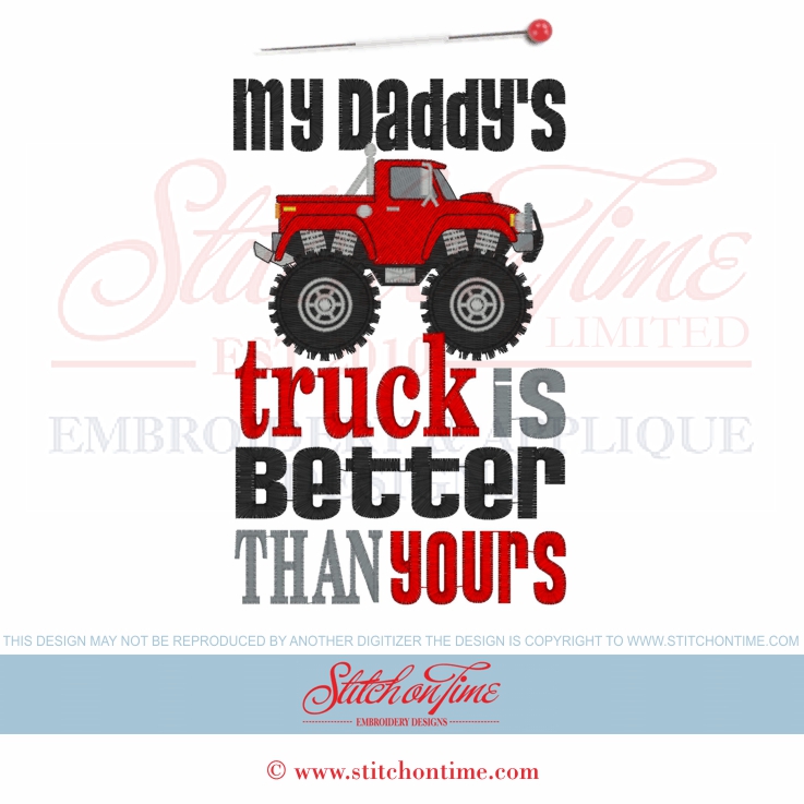 6597 Sayings : My Daddy's Truck Is Better 5x7