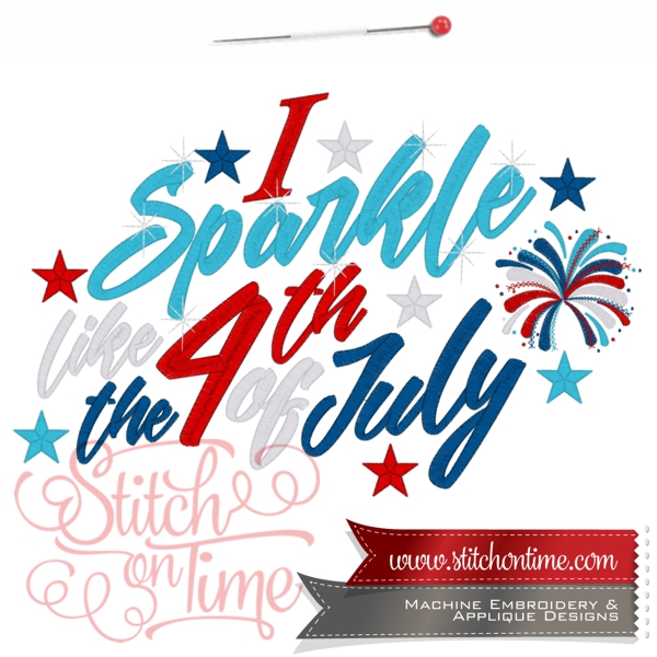 6643 Sayings : Sparkle Like The 4th July 4 Hoop Sizes Inc