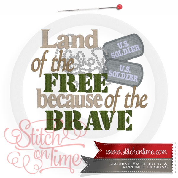 6683 Sayings : Land Of The Free 5x7