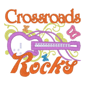 Sayings (A672) Crossroads Rocks Applique 4x4