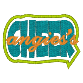 Sayings (A680) Angies Cheer Applique 4x4