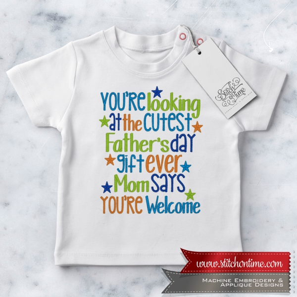 6869 Sayings : Cutest Father's Day Gift 5x7