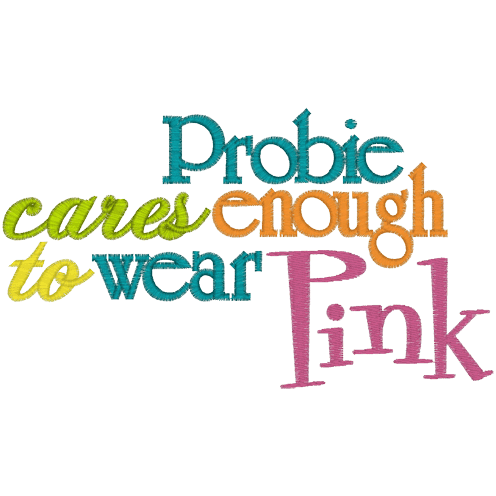Sayings (A701) Wear Pink 5x7
