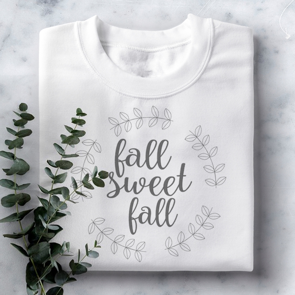 7078 Sayings : Fall Sweet Fall Wreath