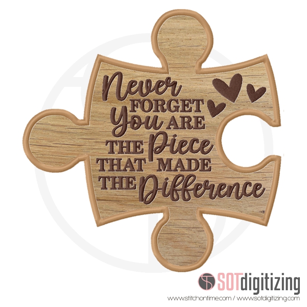 7231 SAYINGS : Puzzle Never Forget You Are The Piece