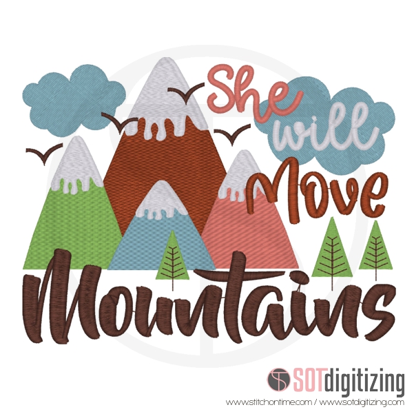 7253 SAYINGS : She Will Move Mountains