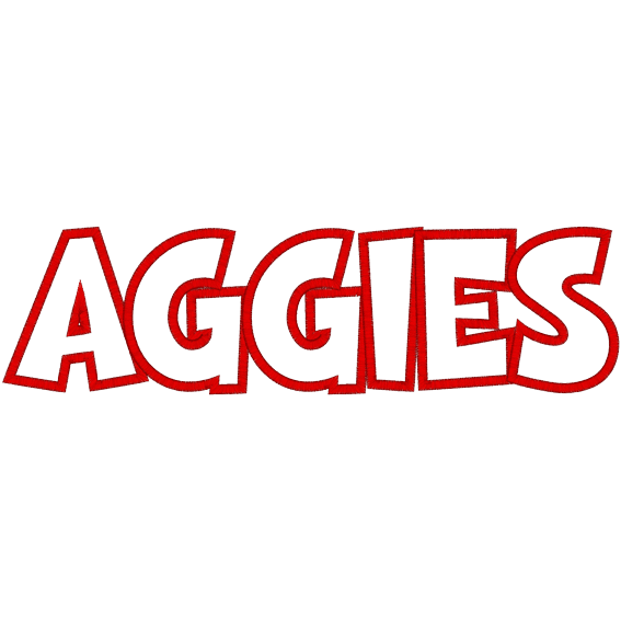 Sayings (A852) Aggies Applique 5x7
