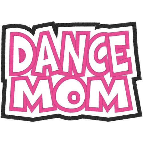 Sayings (A858) Dance Mom Applique 5x7