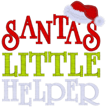 Sayings (A962) Santas Little Helper 5x7