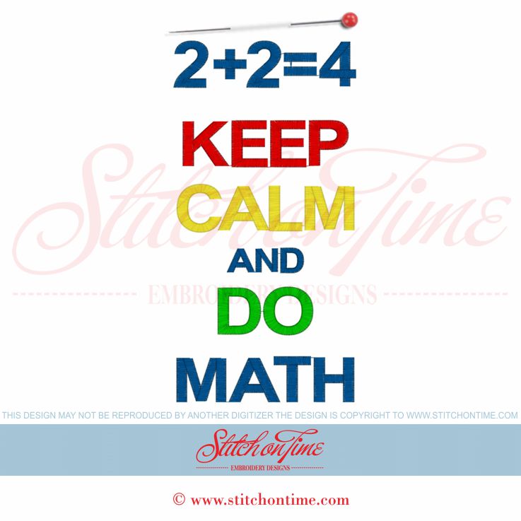 93 School : Keep Calm And Do Math 6x10