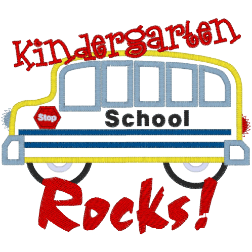 School Bus (A5) School Bus Applique 6x10