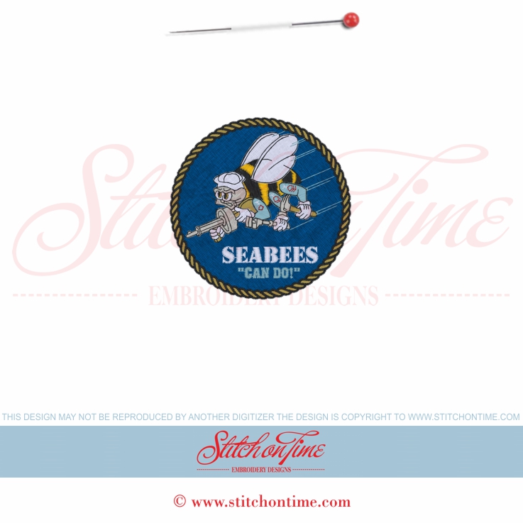 1 Seabees : Badge 4x4