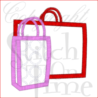 Shop (1) Shopping Bags Applique 4x4