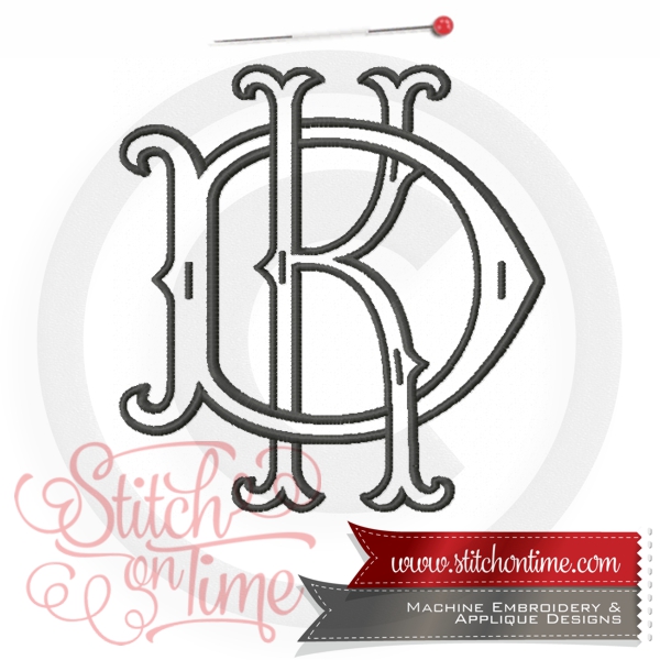 Stacked Letters Monogram (Design #10) : Made To Order