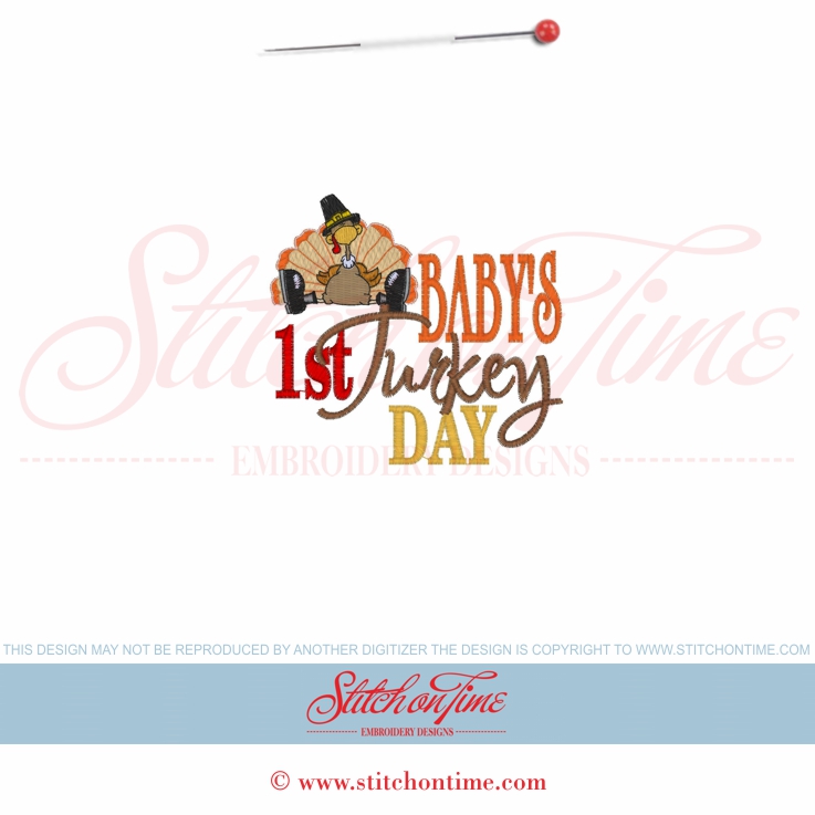 57 Thanksgiving : Baby's 1st Turkey Day 4x4