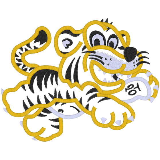 Tiger (A18) Applique 5x7