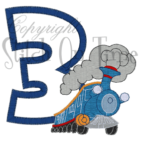 Trains (A21) Train with 3 Applique 4x4