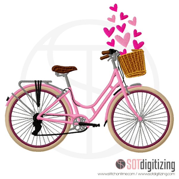 72 TRANSPORT: Bicycle with Hearts