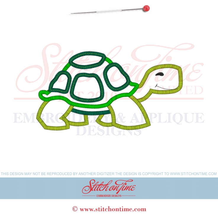 1 Turtle : Turtle Applique 5x7