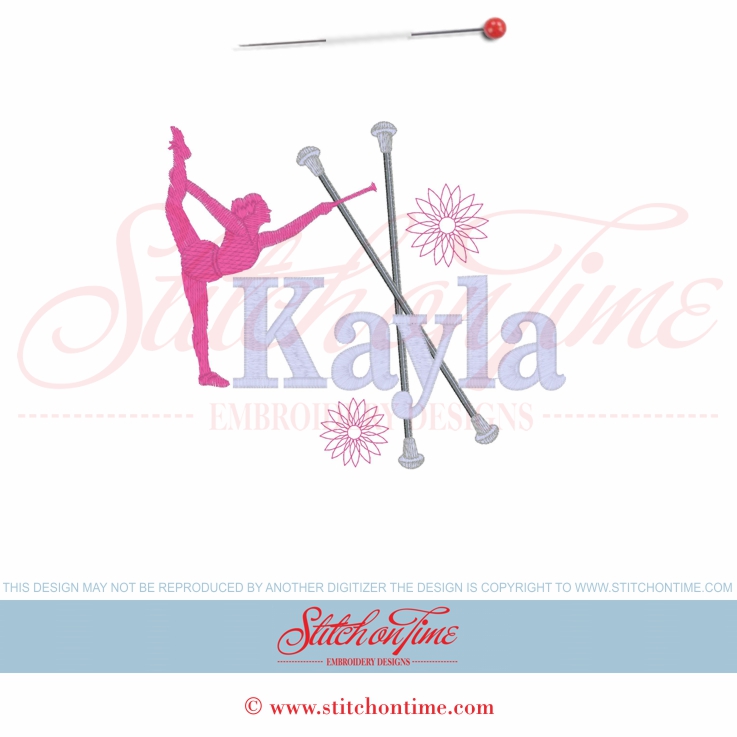 1 Twirling Names : Monogram Made To Order 5x7