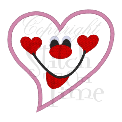 Valentine (165) Heart Applique 5x7