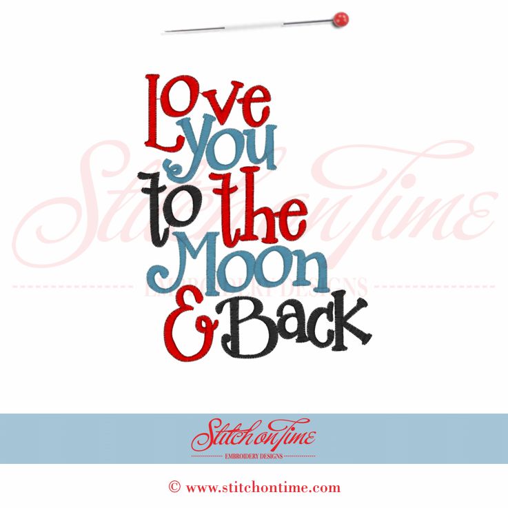 284 Valentine : Love You To The Moon & Back 5x7