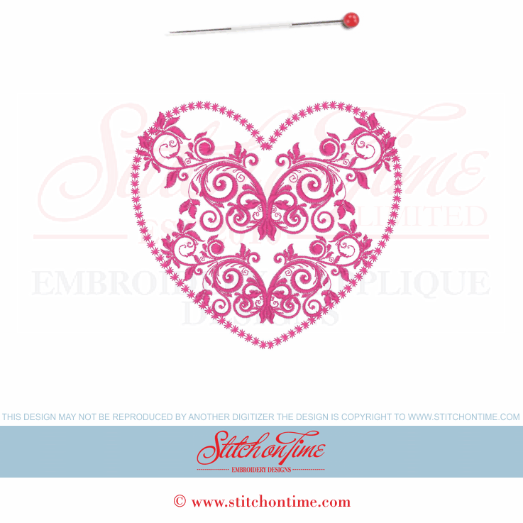 375 Valentine : Heart Applique 5x7