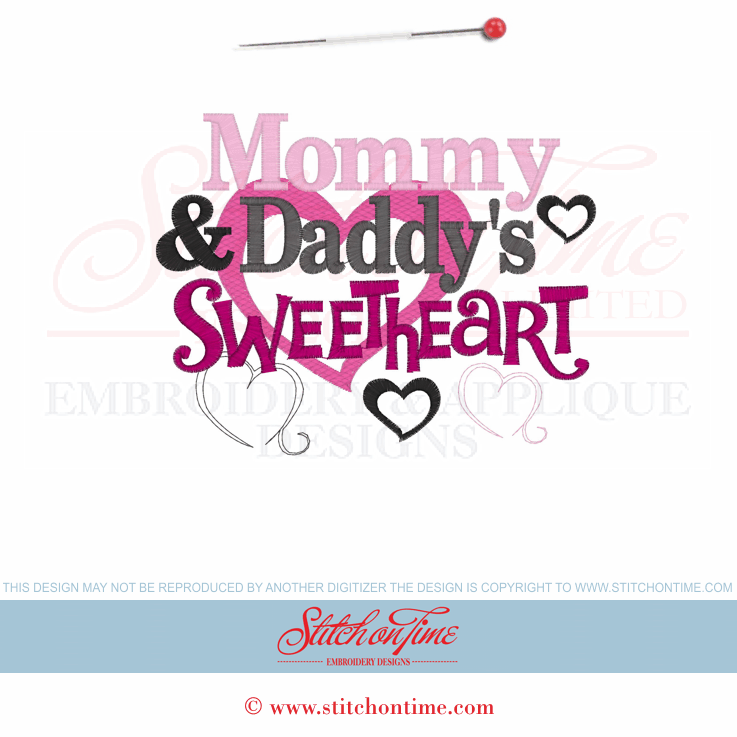 386 Valentine : Mommy & Daddy's Sweetheart 5x7