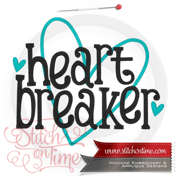 528 Valentine : Heart Breaker Applique