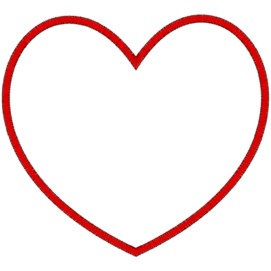Valentine (A95) Heart Applique 5x7
