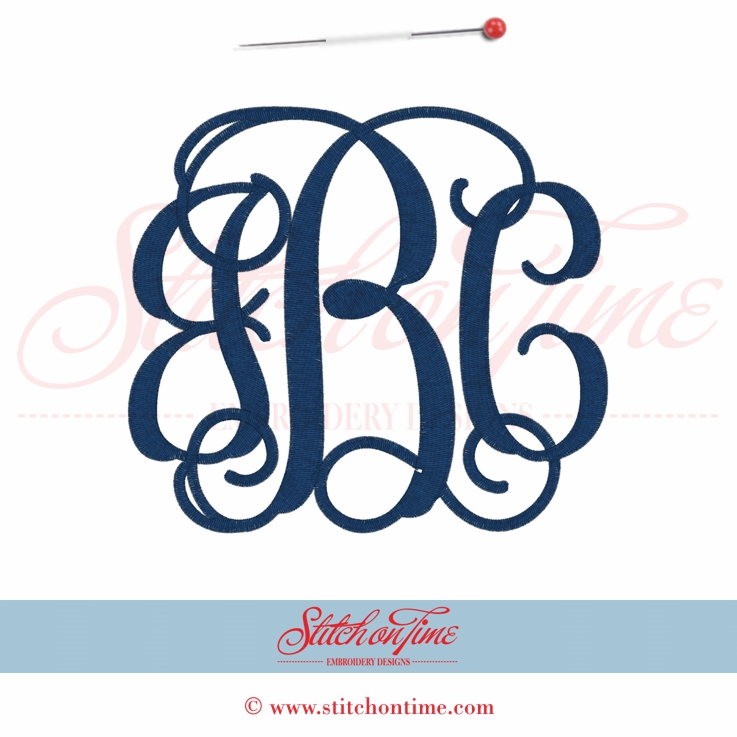 2 Vines Monogram : Made To Order With Name 5x7