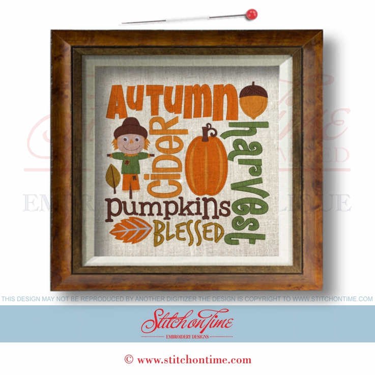 1 Word Art Fall : 4 Sizes Included