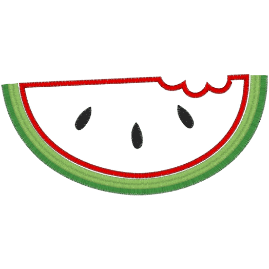 Watermelon Girl (A3) Watermelon Applique 5x7