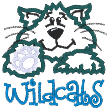 Wildcat (A11) Wildcat Applique 5x7