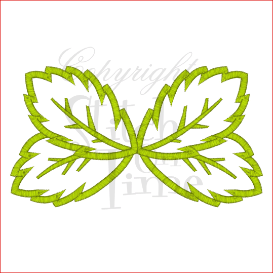 Wings (A7) Leaf Wings Applique 6x10